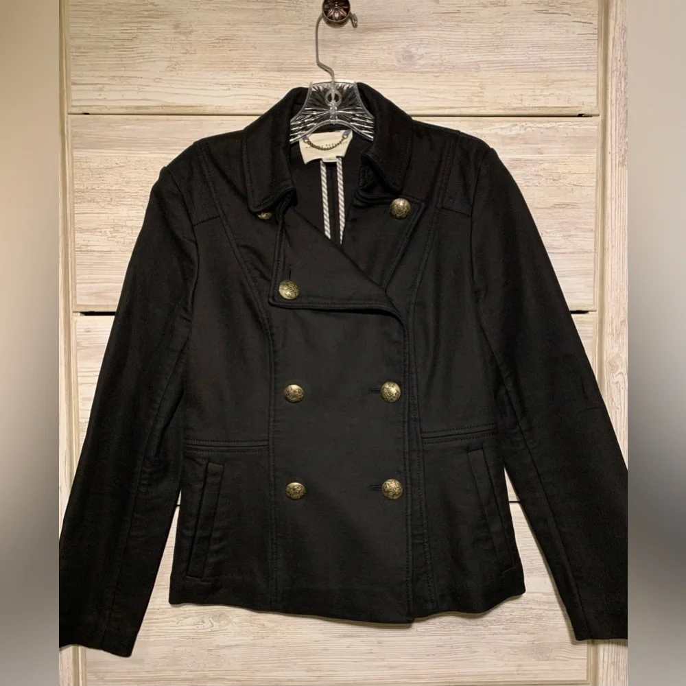 Banana Republic Black Coat - Picture 3 of 4